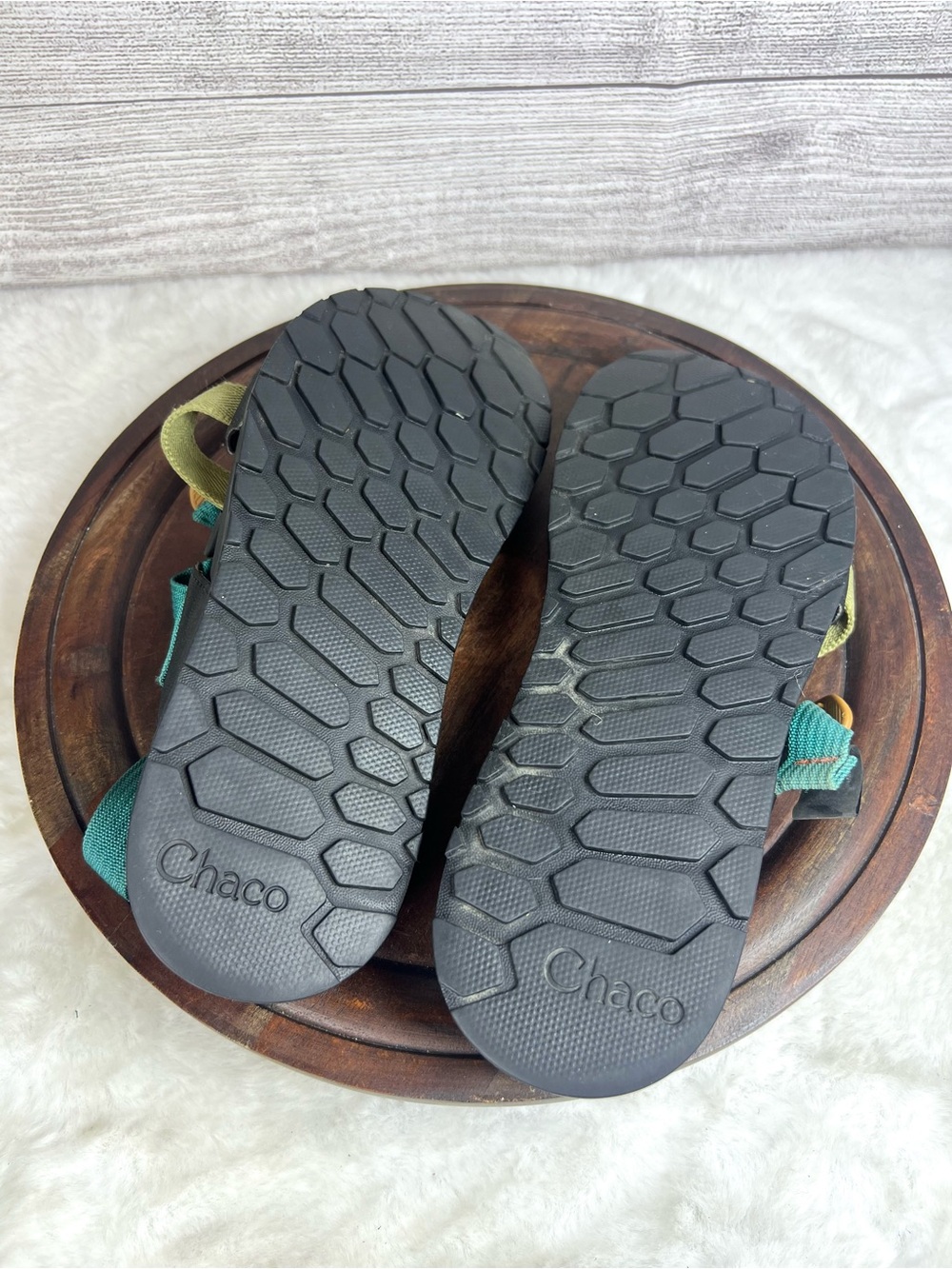 Chaco Lowdown Blue Green Strappy Sandals Women’s Size 9 Outdoor Boho Shoes Beach - Picture 9 of 9